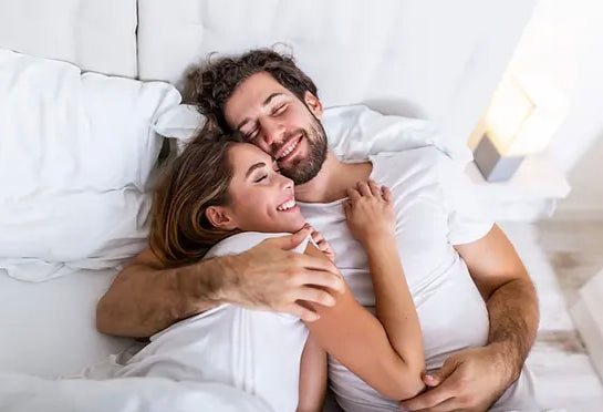 gelukkig stel zonder snurken